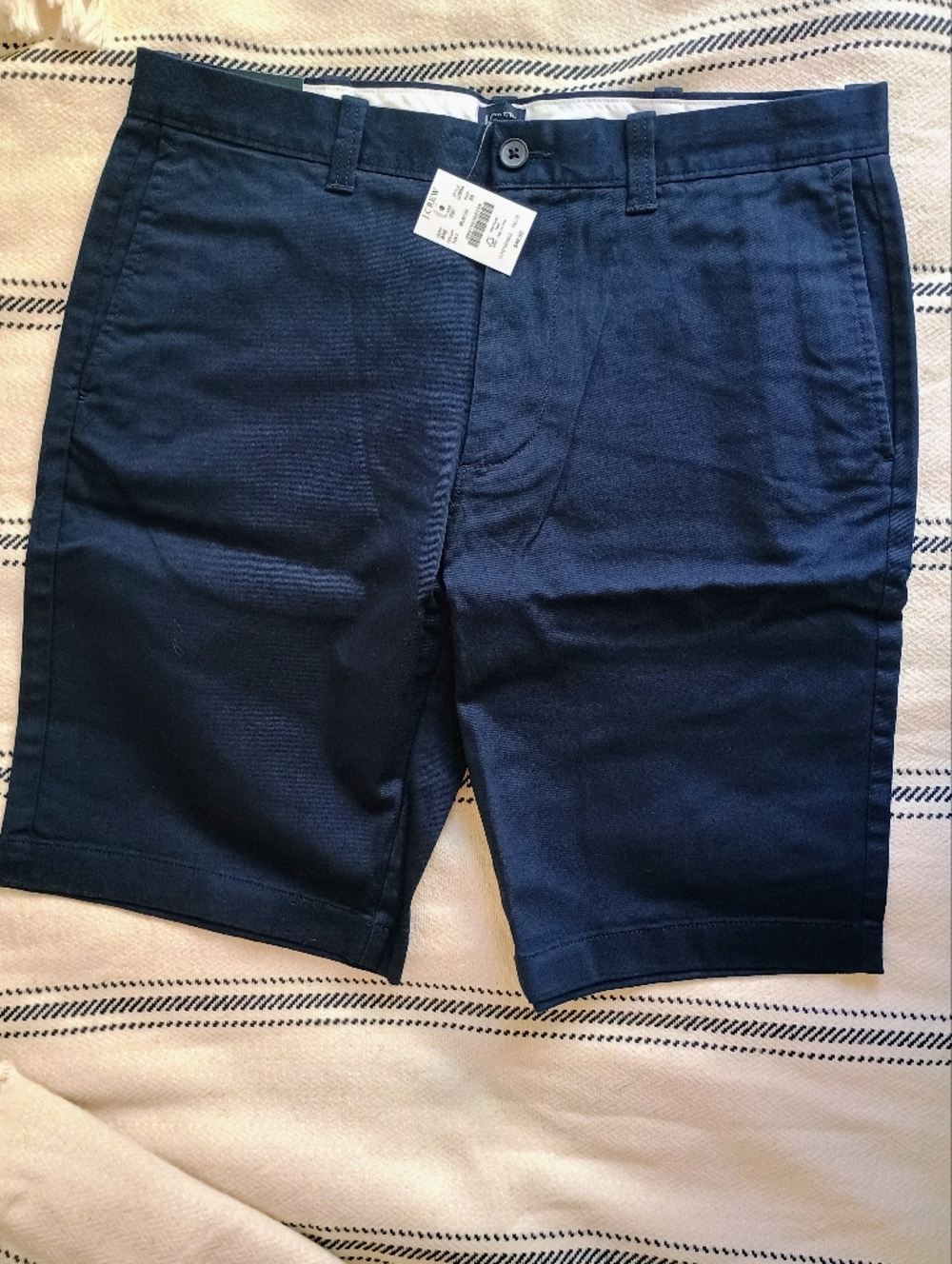J.Crew Navy Cotton Stretch Shorts Men’s Size 33 – 11” Inseam – Classic Chino